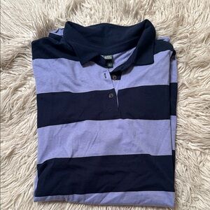 NWT Long Sleeve Raglan Polo Dress in Lavender and Navy.